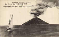 CPA Volcan du large du Stromboli Bateau