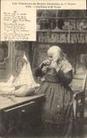 CPA Les chansons de Botrel Le voeu a St Yves Coiffeur Perruquier Folklore