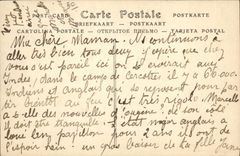 VINTAGE POSTCARD Militaria Hairdresser Wig maker Camp of Cercottes TOP