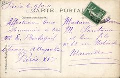 CARTE PHOTO Coiffeur Perruquier Barbe