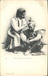 VINTAGE POSTCARD Hairdresser Wig maker Barber Moor and Mozabite