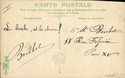 VINTAGE POSTCARD Militaria Hairdresser Wig maker life of the sailor