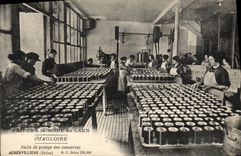 VINTAGE POSTCARD Tripe with the mode of Caen Magloire Room of weighing of the Aubervilliers preserves