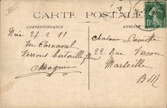 VINTAGE POSTCARD Carnival of Nice The dancing