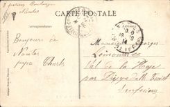 Panadería de la POSTAL de la VENDIMIA del almacén del pan del campo del almacén de Militaria de la estación