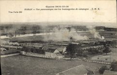 CPA Boran Vue panoramique sur les boulangeries de campagne Militaria