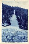 VINTAGE POSTCARD Winter sports Ski Springboard of jump