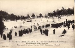 CPA Sports d'hiver Ski Peira Cava Environs de Nice Concours de skis La piste 