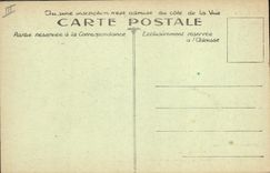 VINTAGE POSTCARD Winter sports Ski the Alps Skiers with the drive