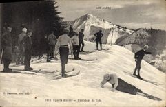 CPA Sports d'hiver Ski Exercices Les Alpes