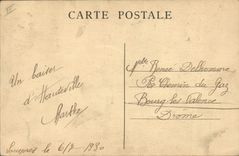 Los deportes de invierno de Hauteville del esquí de los deportes de invierno de la POSTAL de la VENDIMIA al Guichard cultivan