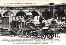 CPA Train Locomotive Machine 170 de l'ancienne compagnie de l'Ouest