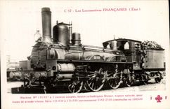 CPA Train Locomotive Machine 121 037