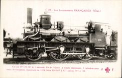 CPA Train Locomotive Machine 120 923 de l'ancienne Cie de l'Ouest 