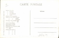 CPA Train Locomotive Machine 3039 dite Courte Queue