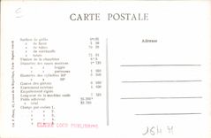 VINTAGE POSTCARD Train Engine Machine 22