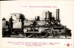 CPA Train Locomotive Machine 120 794 de l'ancienne Compagnie de L'Ouest 