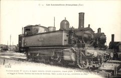 VINTAGE POSTCARD Train Engine Machine Tender 32.001