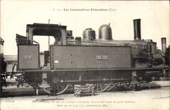 VINTAGE POSTCARD Train Engine Machine Tender 30.132