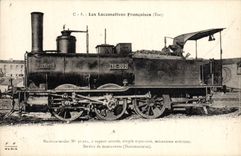 VINTAGE POSTCARD Train Engine Machine Tender 30.022
