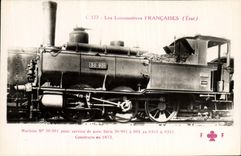 CPA Train Locomotive Machine 30 901 pour service de gare
