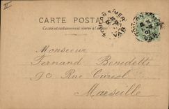 VINTAGE POSTCARD Boat Museum of Versailles Van Bree Friedland of 80 guns