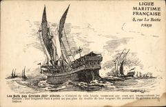 CPA Bateau voilier La nef des croises 