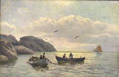 CPA Bateau Peche