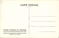 VINTAGE POSTCARD Bateau Fishes Trawler of large sin collecting its Sebille trawl