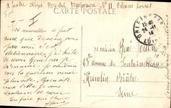 Cuarteles de Militaria Orleans Coligny de la POSTAL de la VENDIMIA