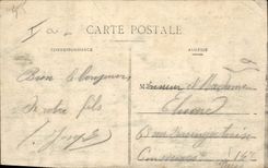 POSTAL Militaria Chaumont de la VENDIMIA los cuarteles