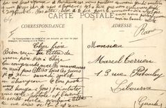 POSTAL Militaria Pau de la VENDIMIA los cuarteles de Bernadotte