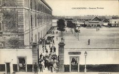 CPA Militaria Cherbourg Caserne Proteau 