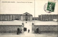 Las Red-redes de Militaria de la POSTAL de la VENDIMIA en el Marne acuartelan Chanzy 106eme de la línea