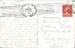 POSTAL Militaria de la VENDIMIA con los cuarteles la salida del districto
