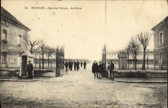 Artillería de Carnot del districto de Militaria Bourges de la POSTAL de la VENDIMIA