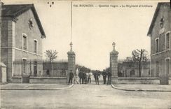 Regimiento de la artillería del districto del taladro de Militaria Bourges de la POSTAL de la VENDIMIA 1r