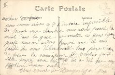 Depósito de Militaria Bourges de la POSTAL de la VENDIMIA del material de la artillería
