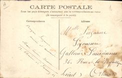 Artillería del taladro del districto de Militaria Bourges de la POSTAL de la VENDIMIA
