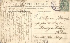 Escena de Militaria de la POSTAL de la VENDIMIA de los fricoteurs de los cuarteles