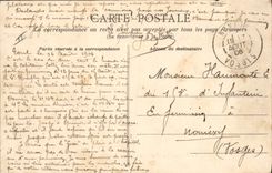 VINTAGE POSTCARD Militaria soup an accident