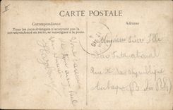 Placeres de Militaria de la POSTAL de la VENDIMIA de la salida de los cuarteles de la servidumbre