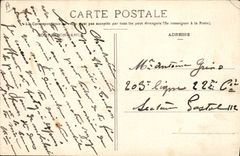 VINTAGE POSTCARD Boat Explosion of a torpedo of 10 kilogs of fulmi cotton