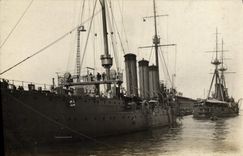 CARTE PHOTO Bateau Guerre