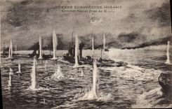 CPA Bateau Combat naval pres de X