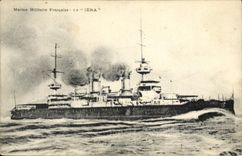 VINTAGE POSTCARD Boat Iena