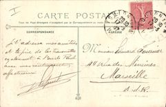 VINTAGE POSTCARD Bateau Armours Iena squadron destroyed by the explosion of March 12th, 1907