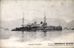 VINTAGE POSTCARD Bateau Armours squadron Chocolat Klauss