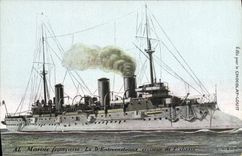 VINTAGE POSTCARD Boat D' Entrecaux cruiser of 2nd class