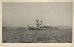 VINTAGE POSTCARD Warship Toulon